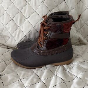 Kamik Kids Brown and Burgundy Rain & Snow Boots